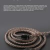 Handcrafted Earphone Cable with 8-Core Silver-Plated Oxygen-Free Copper and Gold-Plated Connectors for Sennheiser IE300 IE600 Sony N3AP-DETAIL~7