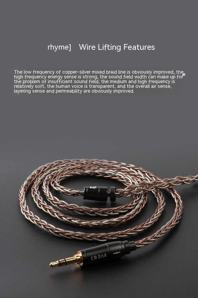 Handcrafted Earphone Cable with 8-Core Silver-Plated Oxygen-Free Copper and Gold-Plated Connectors for Sennheiser IE300 IE600 Sony N3AP-DETAIL~7