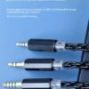 Handcrafted Earphone Cable with 16-strand Silver-plated Wire and Gold-plated Connectors for Iron Triangle LS200 LS70 LS50 CKR100 E40-DETAIL~6