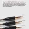 Handcrafted Earphone Cable with 8-Core Silver-Plated Oxygen-Free Copper and Gold-Plated Connectors for Sennheiser IE300 IE600 Sony N3AP-DETAIL~6