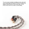 Handcrafted Earphone Cable with 8-Core Silver-Plated Oxygen-Free Copper and Gold-Plated Connectors for Sennheiser IE300 IE600 Sony N3AP-DETAIL~5