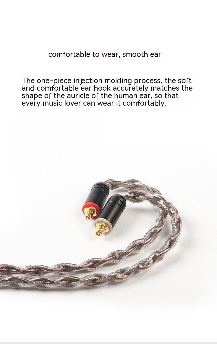 Handcrafted Earphone Cable with 8-Core Silver-Plated Oxygen-Free Copper and Gold-Plated Connectors for Sennheiser IE300 IE600 Sony N3AP-DETAIL~5