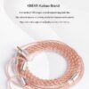 Handcrafted Earphone Cable with 4-Core Oxygen-Free Copper Silver-Plated Wires and Gold-Plated Connectors for Shure 846 535 - Xelento Generation 2 MMCX Cable-DETAIL~1