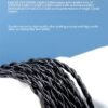 Handcrafted Earphone Cable with 16-strand Silver-plated Wire and Gold-plated Connectors for Iron Triangle LS200 LS70 LS50 CKR100 E40-DETAIL~2