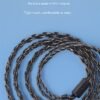 Handcrafted Earphone Cable with 16-strand Silver-plated Wire and Gold-plated Connectors for Iron Triangle LS200 LS70 LS50 CKR100 E40-DETAIL~3