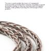 Handcrafted Earphone Cable with 8-Core Silver-Plated Oxygen-Free Copper and Gold-Plated Connectors for Sennheiser IE300 IE600 Sony N3AP-DETAIL~3