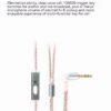 Handcrafted Earphone Cable with 4-Core Oxygen-Free Copper Silver-Plated Wires and Gold-Plated Connectors for Shure 846 535 - Xelento Generation 2 MMCX Cable-DETAIL~4