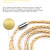Handmade Earphone Cable with 8 Core Silver Plated Oxygen-Free Copper Wire for ATH-M50X and Sennheiser HD590-Details-01