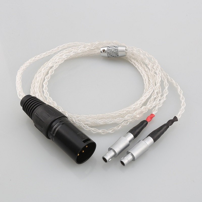 Premium Upgraded Headphone Cable for Sennheiser HD800HD820HD800S - Handcrafted Silver Wire with Gold-Plated Connectors for Stability and High Resolution Sound-Details-02