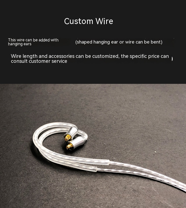 Handmade Earphone Cable with Single Crystal Copper and Gold-Plated Plug for Baiya Dynamics T5Pt14.4 Iron Triangle Sony N3AP-Details-03