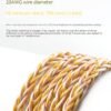 Handmade Earphone Cable with 8 Core Silver Plated Oxygen-Free Copper Wire for ATH-M50X and Sennheiser HD590-Details-03