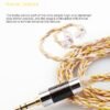 Handmade Earphone Cable with 8 Core Silver Plated Oxygen-Free Copper Wire for ATH-M50X and Sennheiser HD590-Details-04