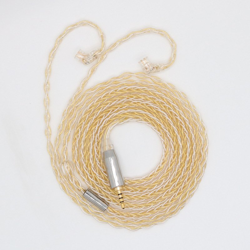8-Core Deep Blue Silver-Plated Single Crystal Copper Headphone Cable DIY Upgrade Cable for Sennheiser-Headphone cable109