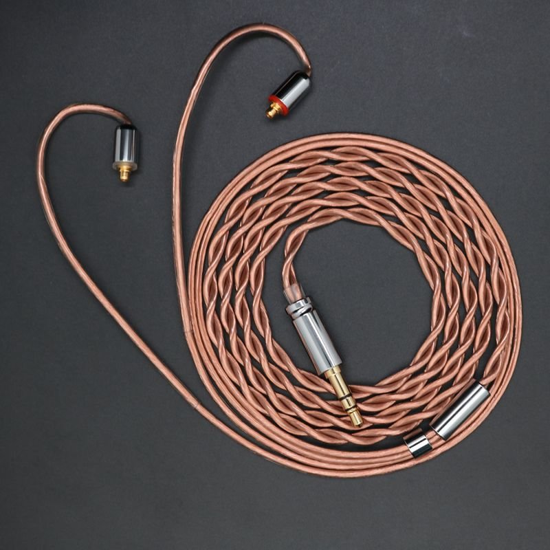 Experience Superior Sound Quality with Handcrafted 4-Core Single Crystal Copper Braided Myelomax Audio Cable-Headphone cable126