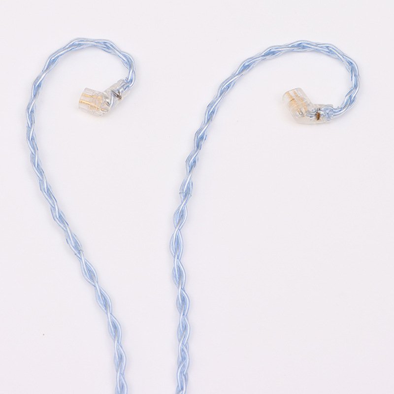 8-Core Deep Blue Silver-Plated Single Crystal Copper Headphone Cable DIY Upgrade Cable for Sennheiser-Headphone cable130