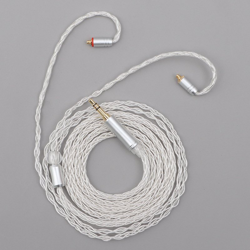 8-Core Deep Blue Silver-Plated Single Crystal Copper Headphone Cable DIY Upgrade Cable for Sennheiser-Headphone cable133