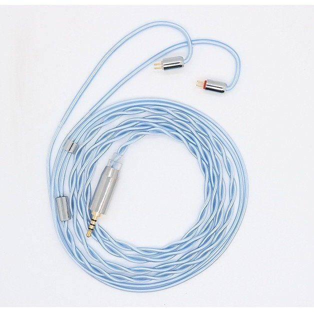 Upgrade Your Headphones with 2-Core Coaxial Blue Silver Plated Single Crystal Copper Cable DIY Headphone Cable for Sennheiser, Beyerdynamic, Audio-Technica Headphones-Headphone cable14