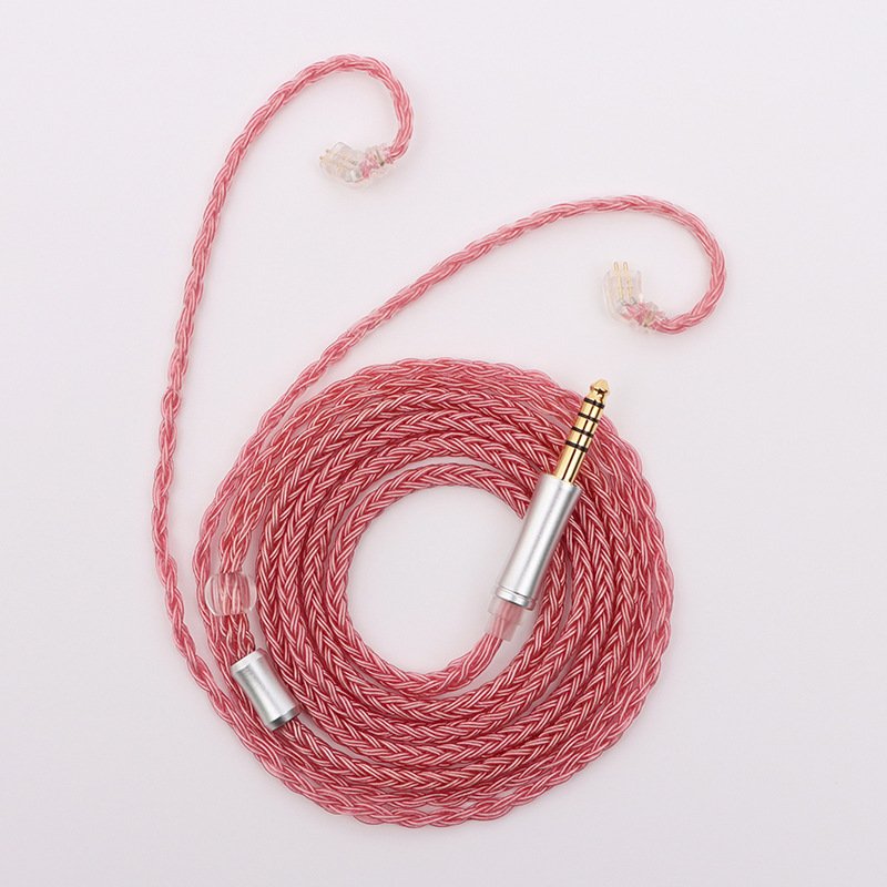 16-Core Deep Blue Silver-Plated Single Crystal Copper Headphone Cable DIY Upgrade Cable for Sennheiser-Headphone cable159