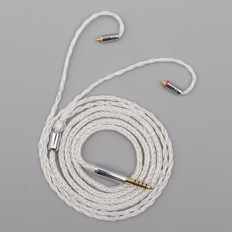 24-Core Deep Blue Silver-Plated Single Crystal Copper Headphone Cable DIY Upgrade Cable for Sennheise-Headphone cable163