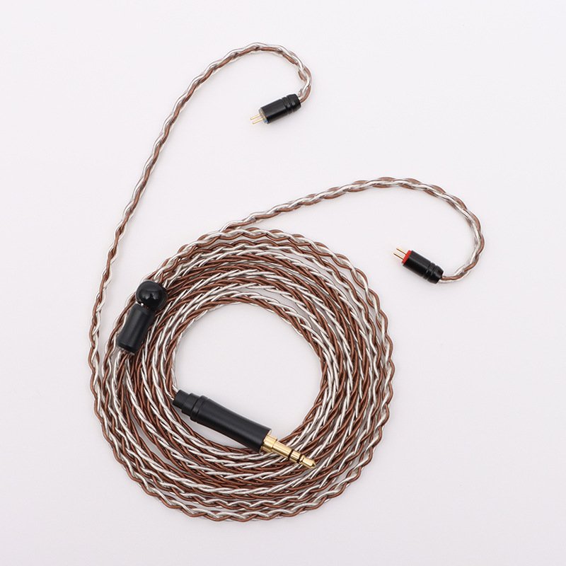 8-Core Deep Blue Silver-Plated Single Crystal Copper Headphone Cable DIY Upgrade Cable for Sennheiser-Headphone cable173