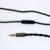 Upgrade Your Earphones with 2-Core Mic Cotton Yarn: Black Aluminum Casing for Enhanced Durability-Headphone cable22