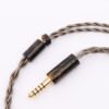 Upgraded 4-Core Brown Graphene Earphone Cable with Ear Hooks for Sennheiser Audio-Technica beyerdynamic-Headphone cable45
