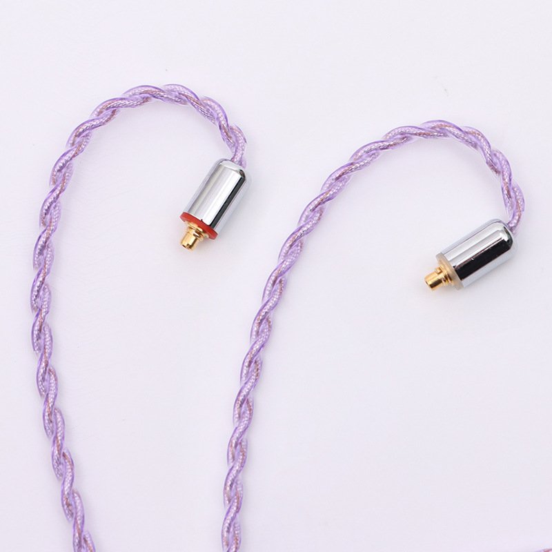 Upgraded 4-core Blue Graphene Braided Earphone Cable for Sennheiser - High Resolution, High Fidelity Single Crystal Copper + Graphene - DIY Earphone Upgrade Cable, Compatible with Sennheiser, beyerdynamic, Audio-Technica-Headphone cable48