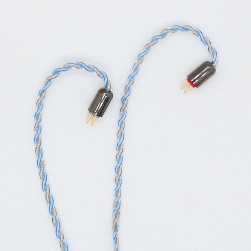 4-Core Blue Grey Silver Foil Earphone Upgrade Cable for Sennheiser Audio-Technica beyerdynamic -Headphone cable58