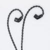 DIY 4-Core Black Twisted Silver-Plated Upgrade Earphone Cable for Sennheiser Audio-Technica beyerdynamic-Headphone cable71