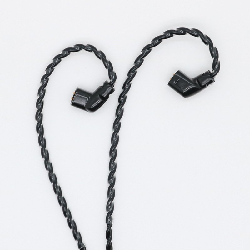DIY 4-Core Black Twisted Silver-Plated Upgrade Earphone Cable for Sennheiser Audio-Technica beyerdynamic-Headphone cable71
