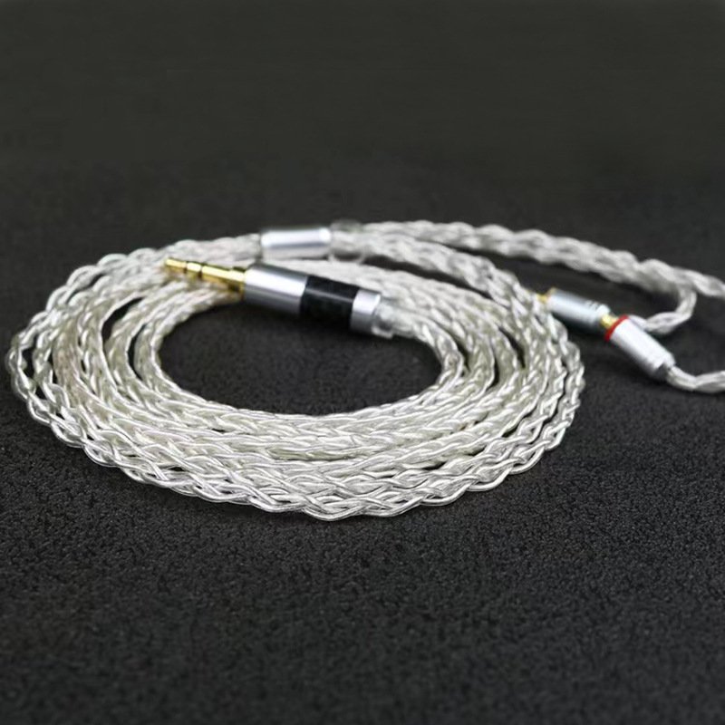 8-Core Deep Blue Silver-Plated Single Crystal Copper Headphone Cable DIY Upgrade Cable for Sennheiser-Headphone cable90