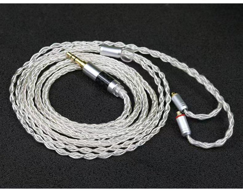 8-Core Deep Blue Silver-Plated Single Crystal Copper Headphone Cable DIY Upgrade Cable for Sennheiser-Headphone cable91