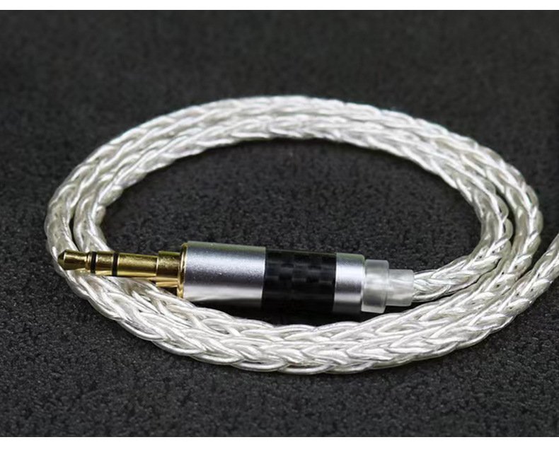 8-Core Deep Blue Silver-Plated Single Crystal Copper Headphone Cable DIY Upgrade Cable for Sennheiser-Headphone cable92