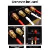 YYAUDIO OCC 8TC speaker cable fever speaker amplifier HiFi connection cable Y-Y Banana plug-Banana plug Y-Banana plug-02