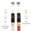 Silver pleated OFC OCC copper cable with braid car rca cables HIFI audio cable-03
